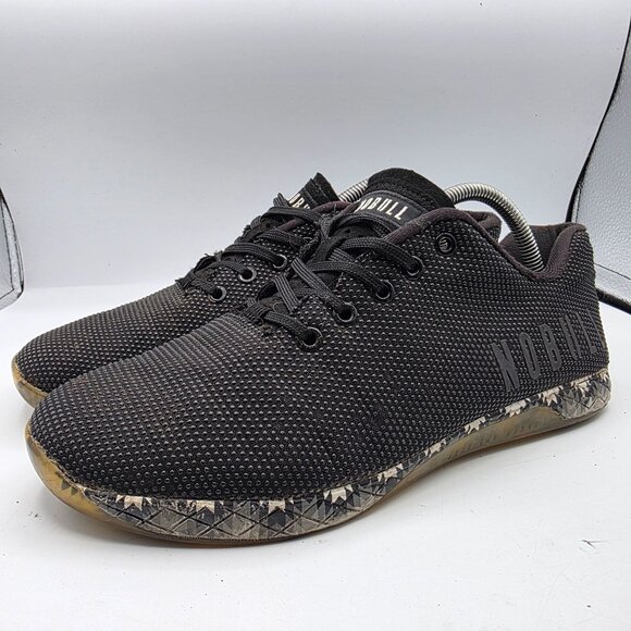 NoBull Outwork Mens Size 10 Black Training Shoes Gym Work Casual Cross Fit - Picture 3 of 14